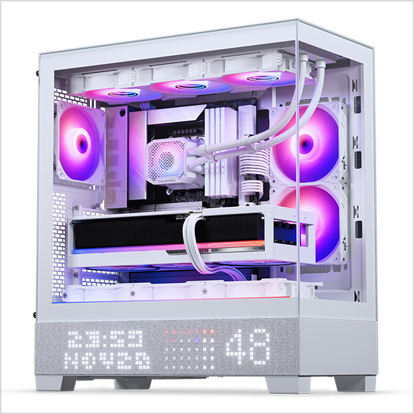 Phanteks XT View Matrix Mid-Tower ATX Gaming PC Case, 600-LED